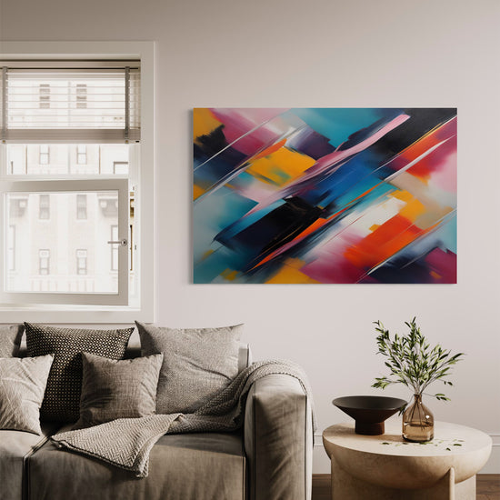 Rhapsody in Color Abstract Canvas - Blanq Canvas