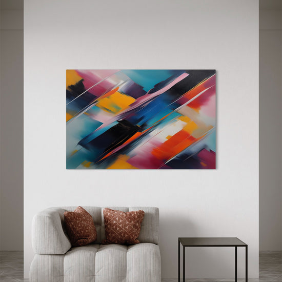 Rhapsody in Color Abstract Canvas - Blanq Canvas