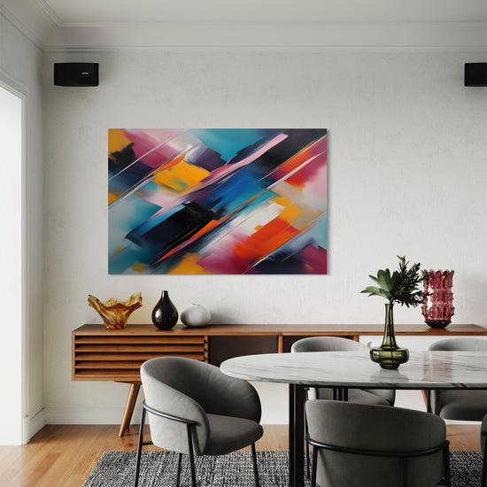 Rhapsody in Color Abstract Canvas - Blanq Canvas
