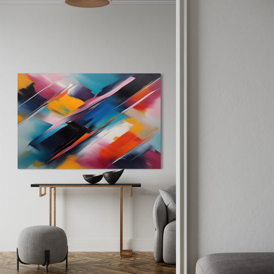 Rhapsody in Color Abstract Canvas - Blanq Canvas