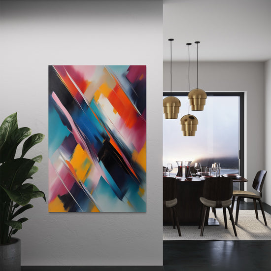 Rhapsody in Color Abstract Canvas - Blanq Canvas