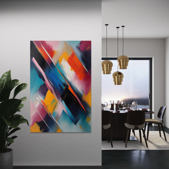 Rhapsody in Color Abstract Canvas - Blanq Canvas