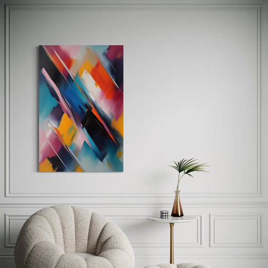 Rhapsody in Color Abstract Canvas - Blanq Canvas