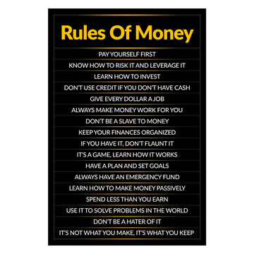 Roles Of Money Canvas 
