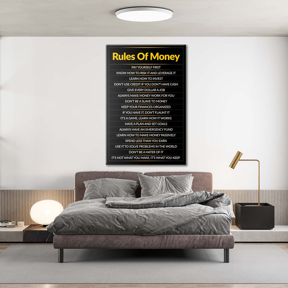 Roles Of Money Canvas 