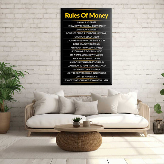 Roles Of Money Canvas 