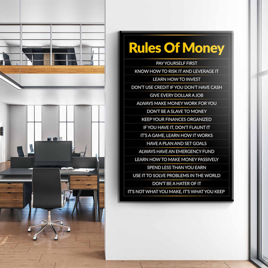 Roles Of Money Canvas 