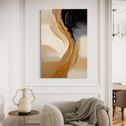 Shaded Whisper Abstract Canvas