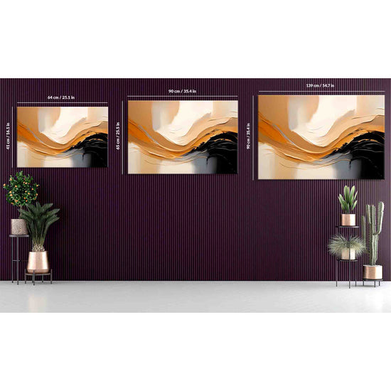 Shaded Whisper Abstract Canvas
