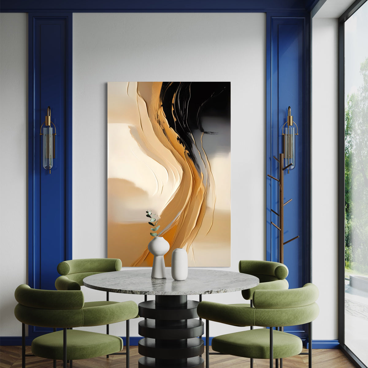 Shaded Whisper Abstract Canvas