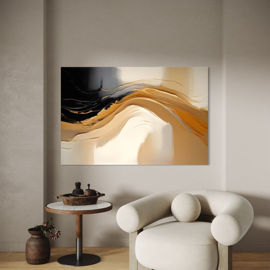 Shaded Whisper Abstract Canvas - Blanq Canvas