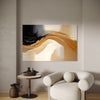 Shaded Whisper Abstract Canvas - Blanq Canvas