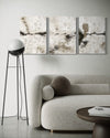 Silver Clouds Set Of 3 Wall Art 