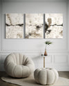 Silver Clouds Set Of 3 Wall Art 