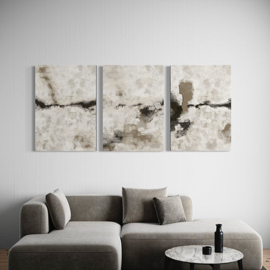 Silver Clouds Set Of 3 Wall Art 