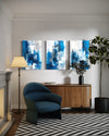 Skybound Splatter Set of 3 Wall Art - Blanq Canvas