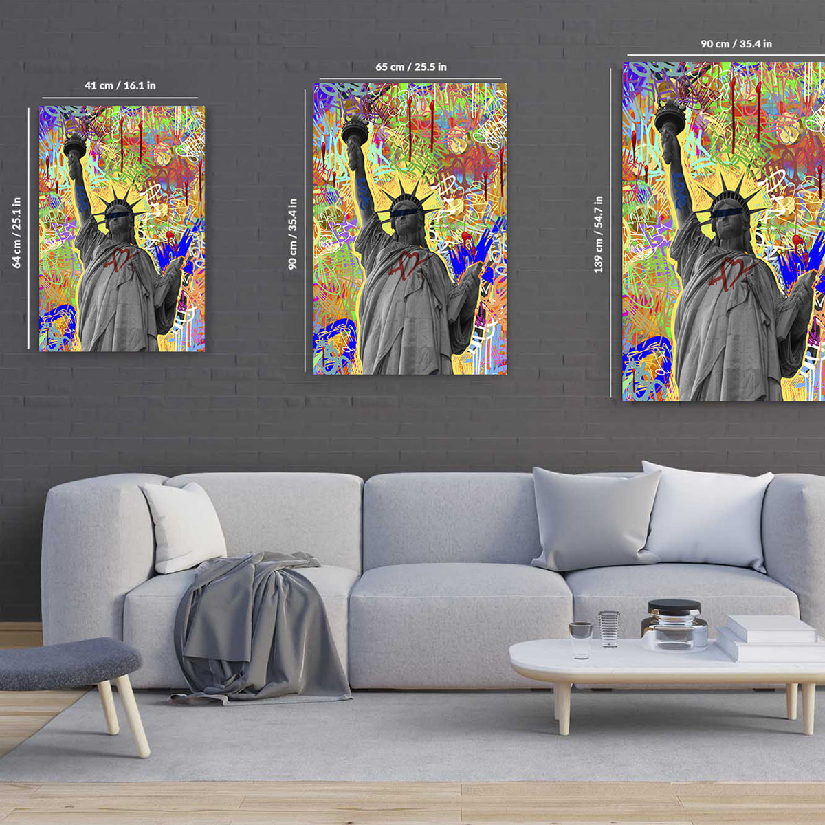Statue Nyc Canvas 