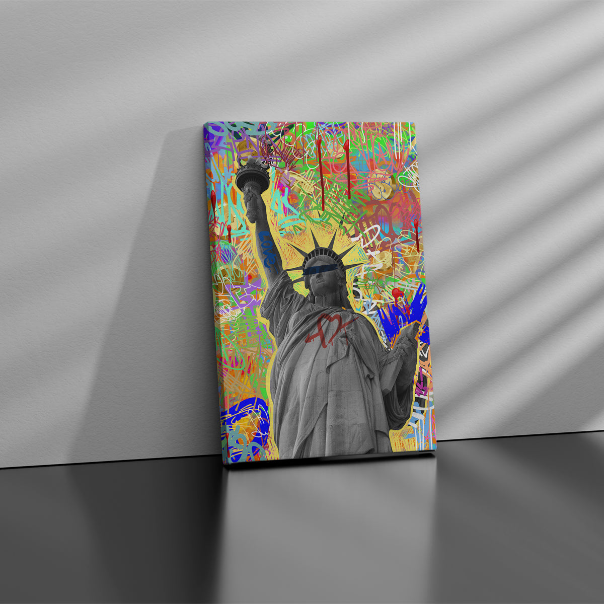 Statue Nyc Canvas 