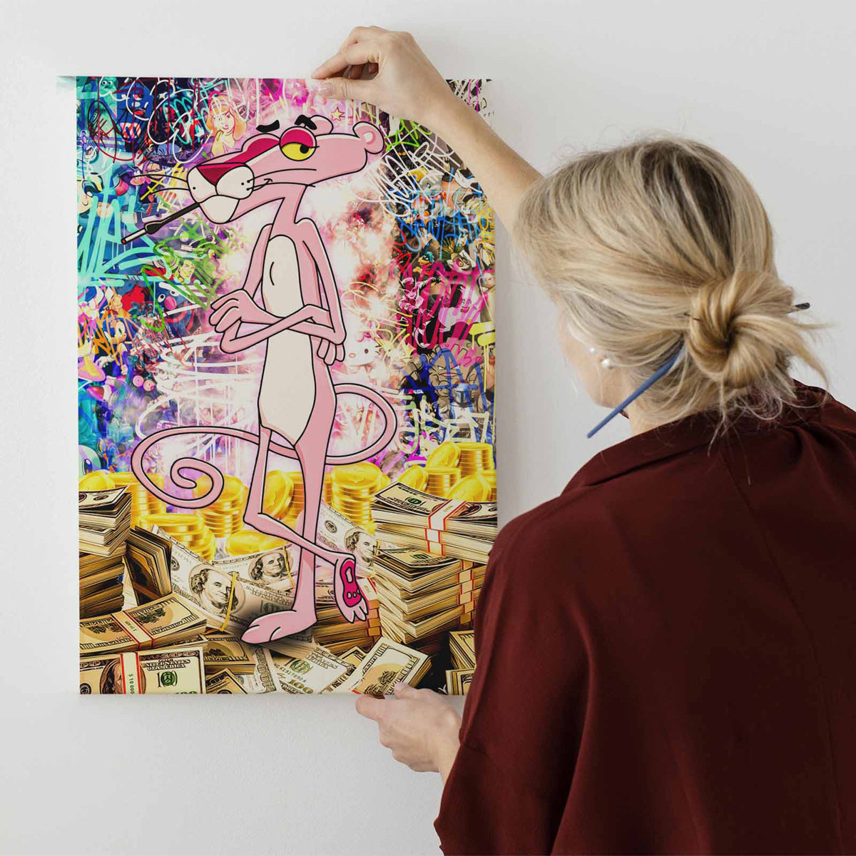 Successful Pink Panther Canvas 