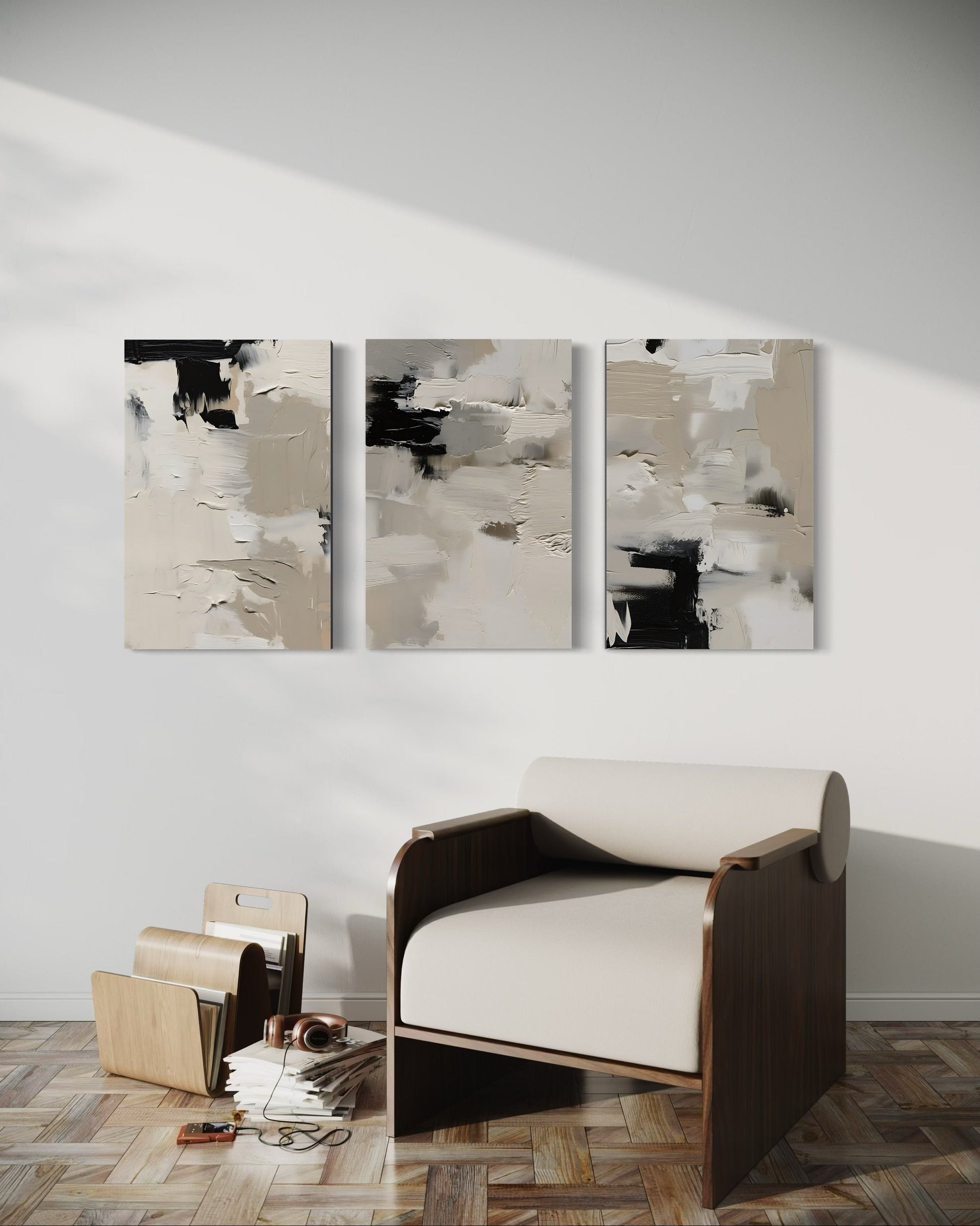 TIDAL DUST SET OF 3 WALL ART 
