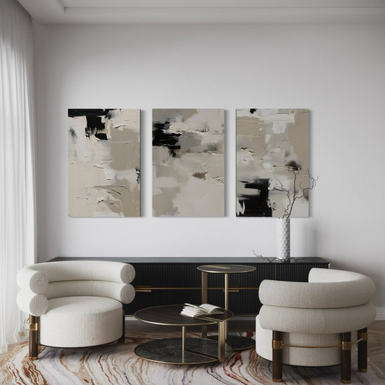 TIDAL DUST SET OF 3 WALL ART 