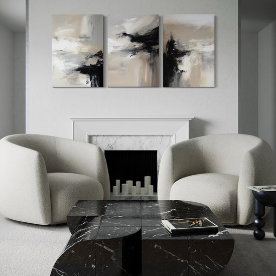TRANQUIL DRIFT SET OF 3 WALL ART 