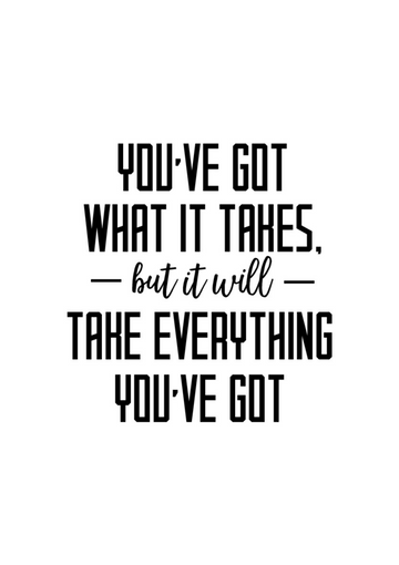 TAKE EVERYTHING YOU'VE GOT