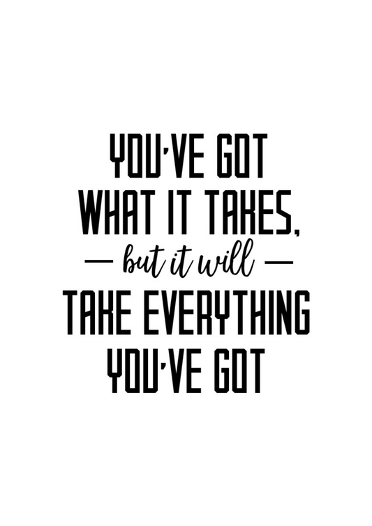 Take Everything You've Got Canvas