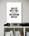 Take Everything You've Got Canvas - Blanq Canvas