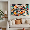 Technicolor Tempest Abstract Canvas - Blanq Canvas