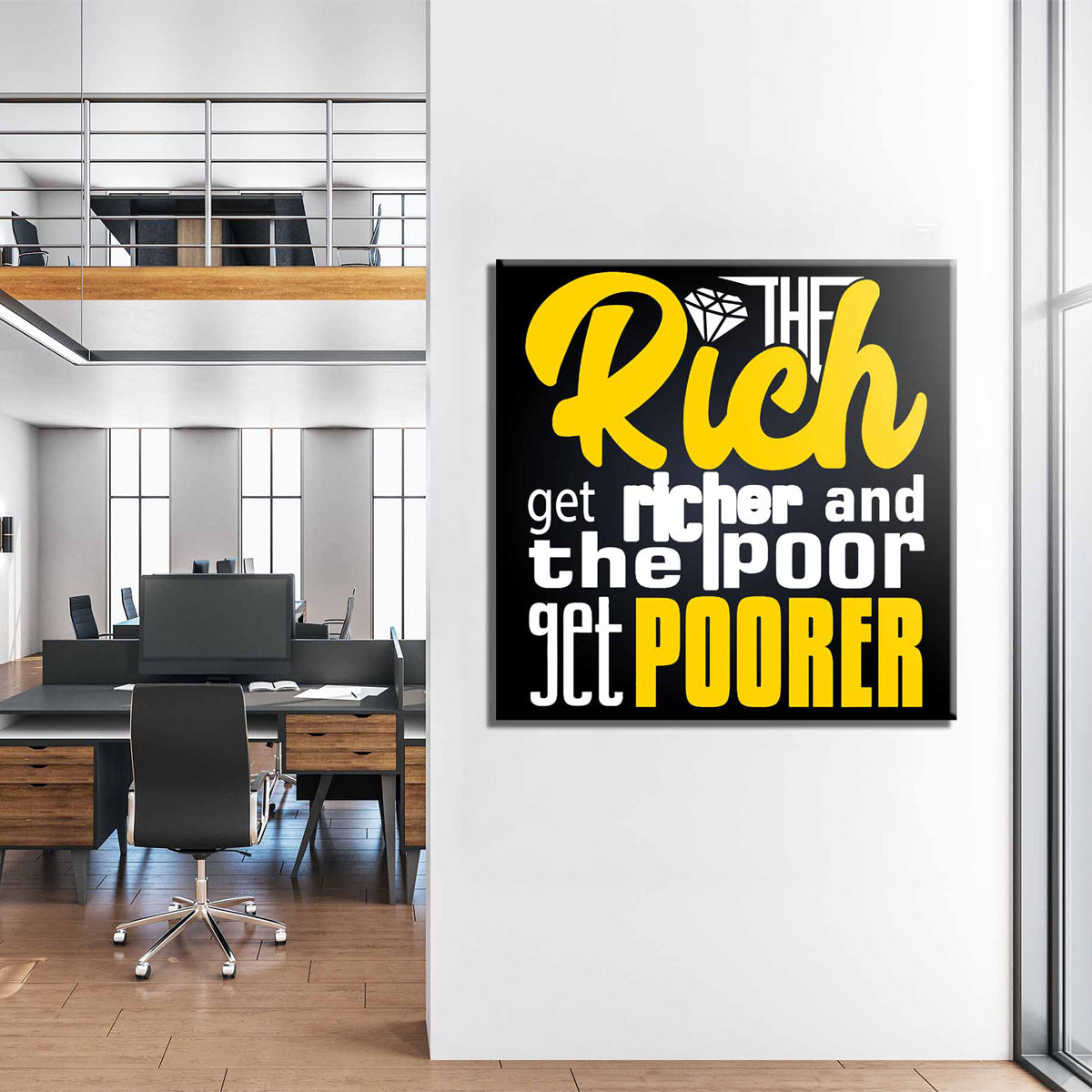 The Rich Get Richer Canvas 