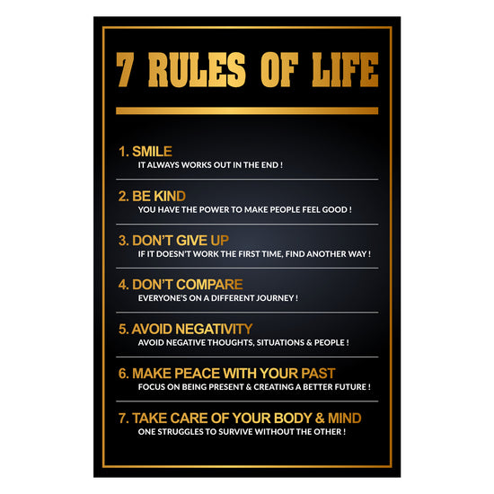 The Rules Of Life Canvas