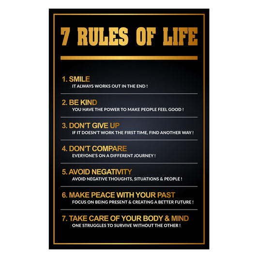 The Rules Of Life Canvas