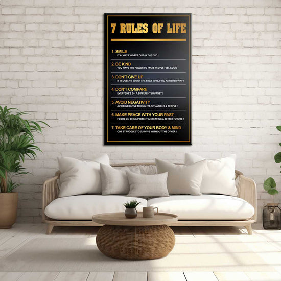 The Rules Of Life Canvas