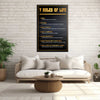 The Rules Of Life Canvas