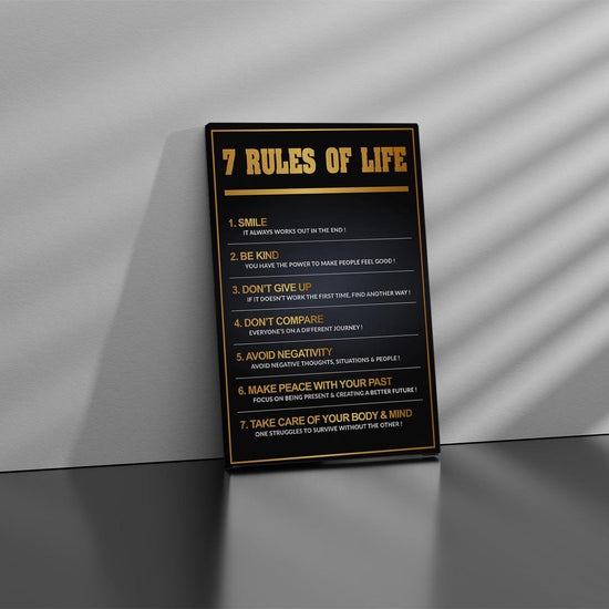 The Rules Of Life Canvas