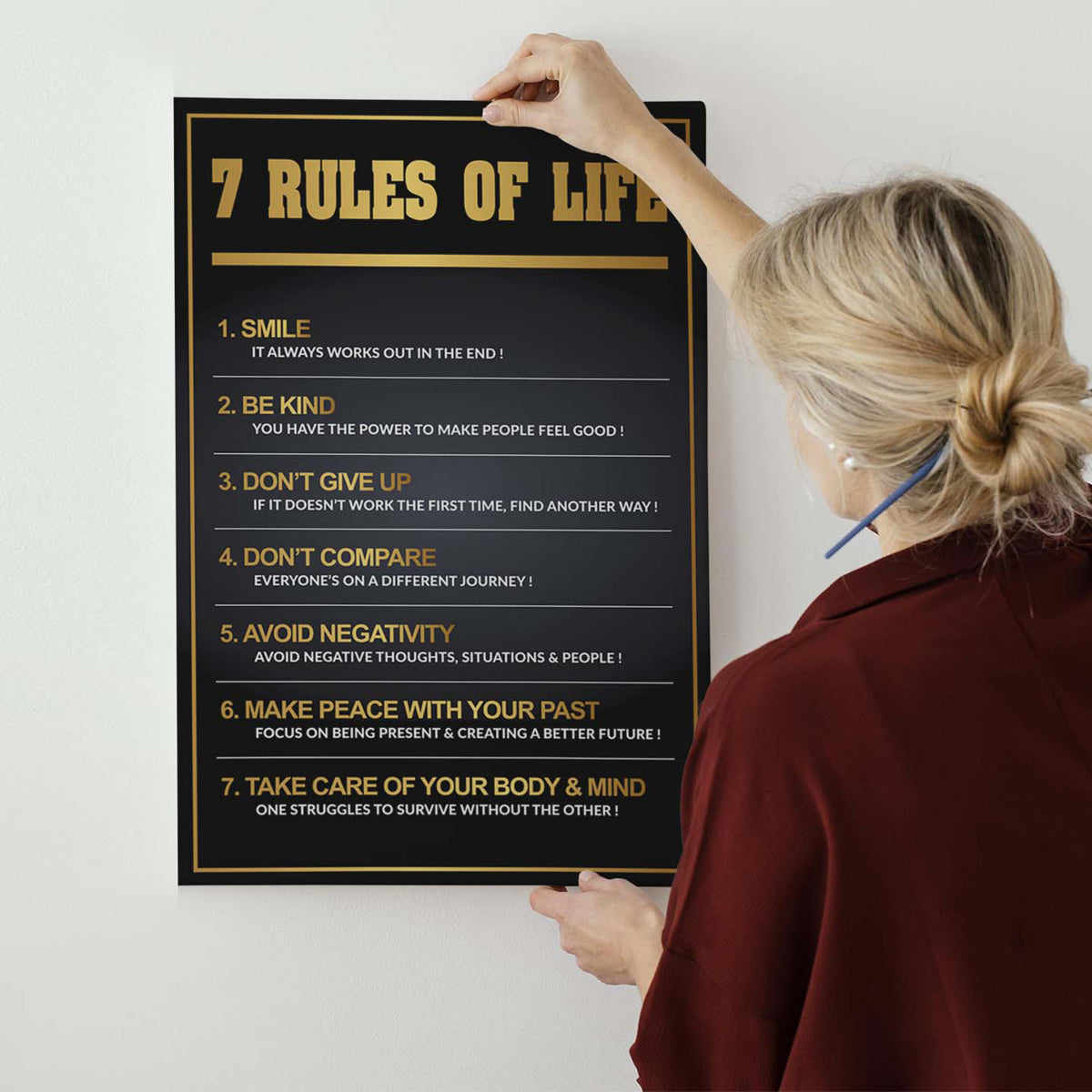 The Rules Of Life Canvas - Blanq Canvas