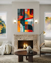 Tropical Fusion Abstract Canvas