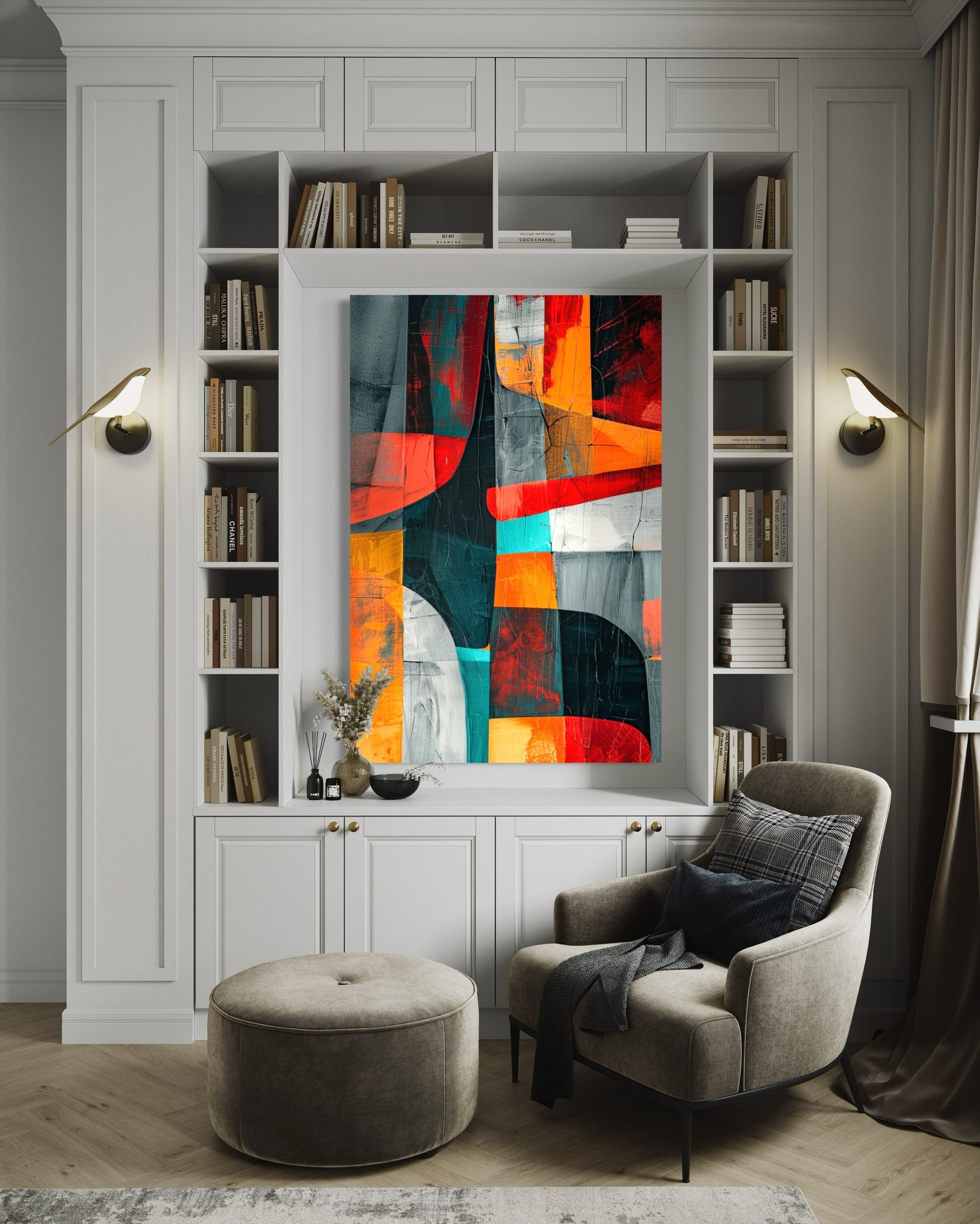Tropical Fusion Abstract Canvas - Blanq Canvas