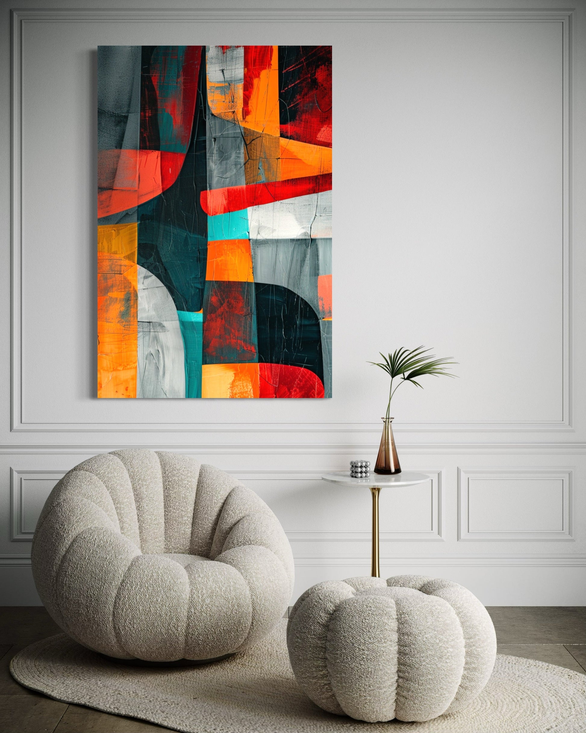 Tropical Fusion Abstract Canvas - Blanq Canvas