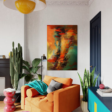 Urban Oasis Abstract Canvas