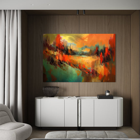 Urban Oasis Abstract Canvas 