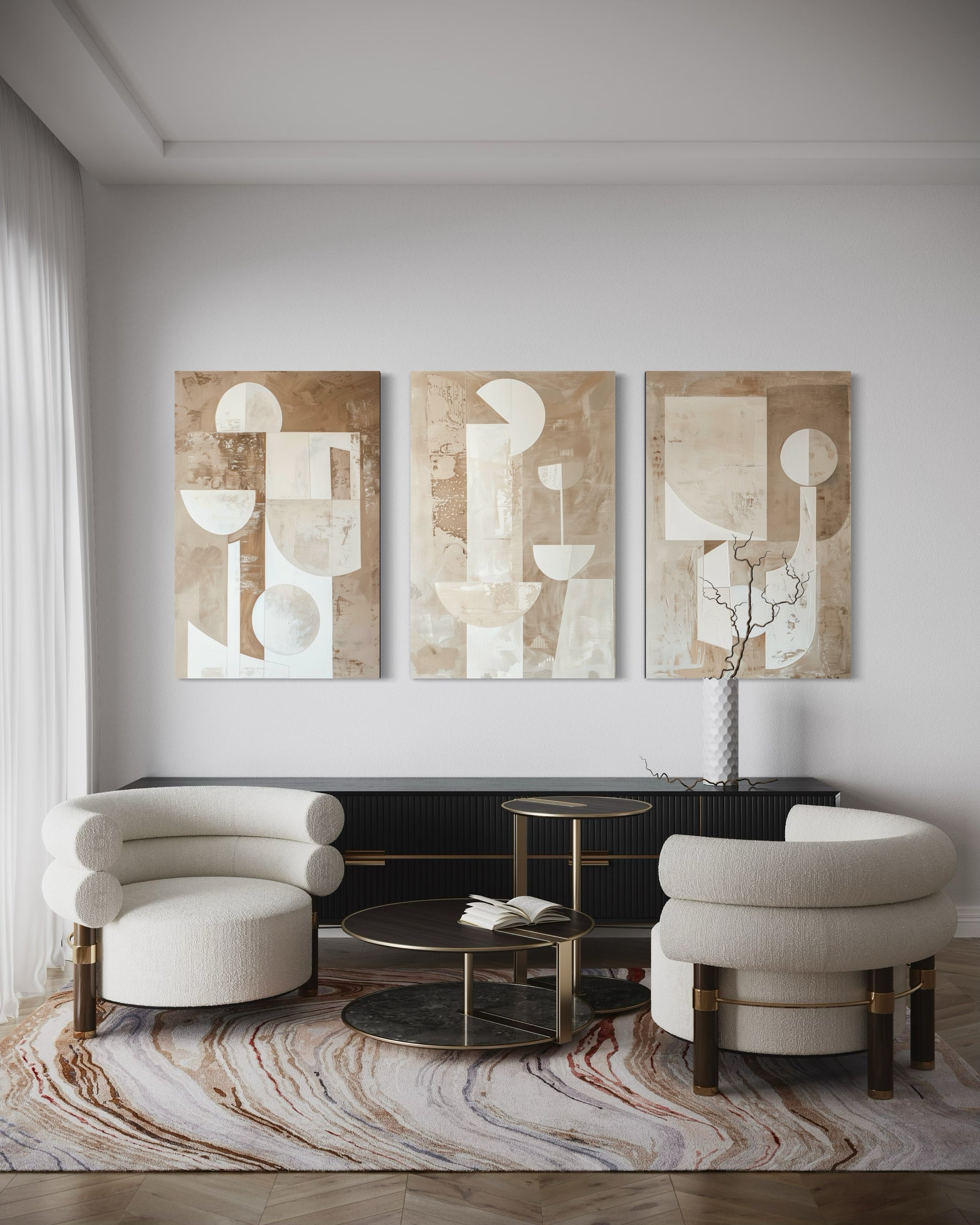 Vanilla Visions Set of 3 Wall Art