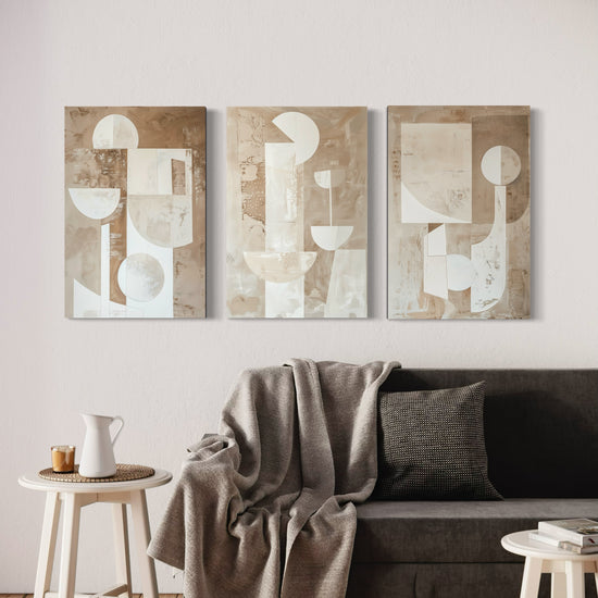 Vanilla Visions Set of 3 Wall Art - Blanq Canvas