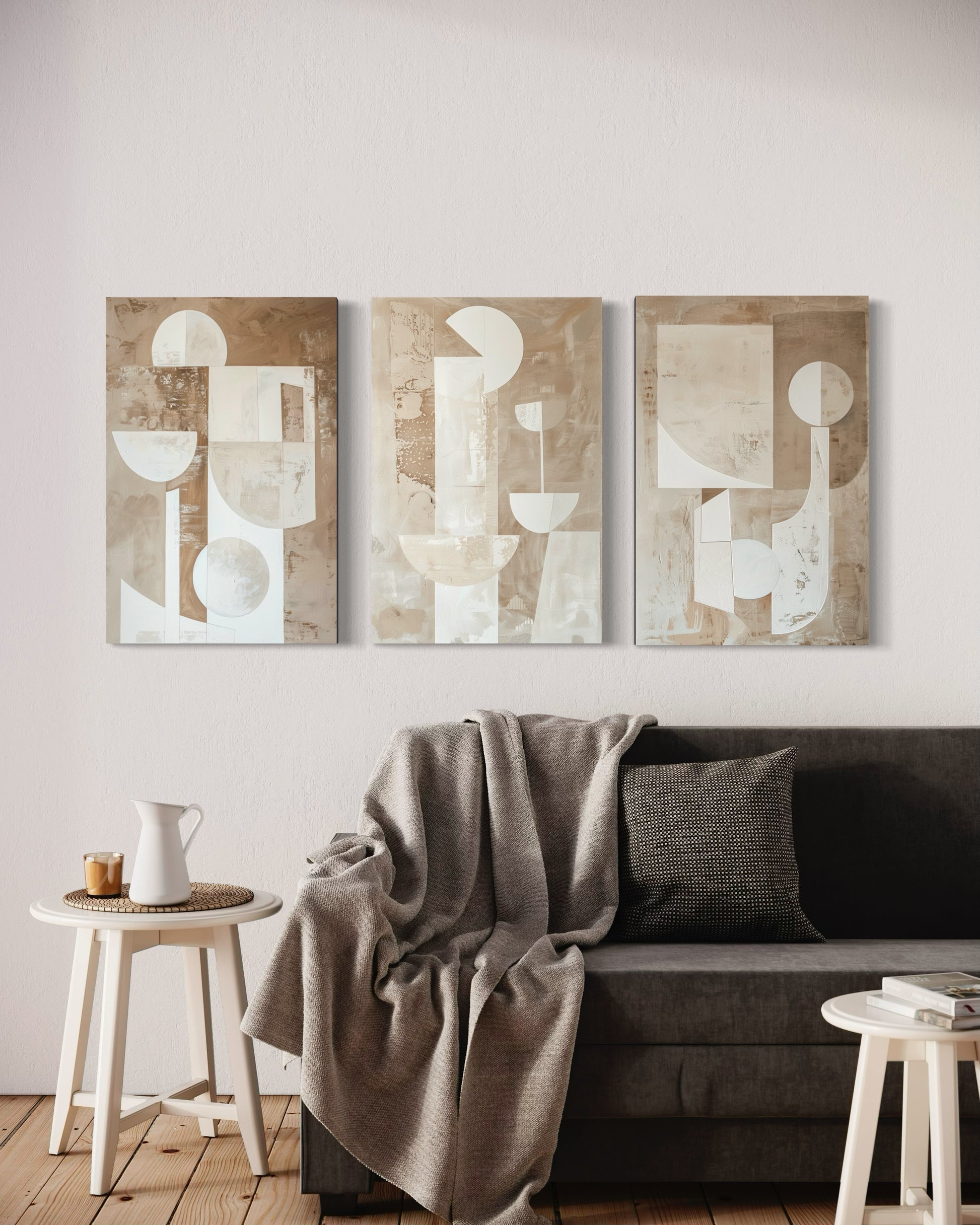 Vanilla Visions Set of 3 Wall Art - Blanq Canvas