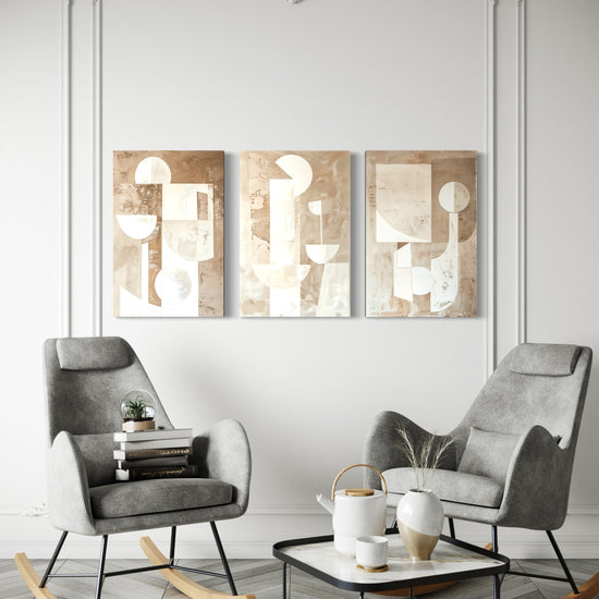 Vanilla Visions Set of 3 Wall Art - Blanq Canvas