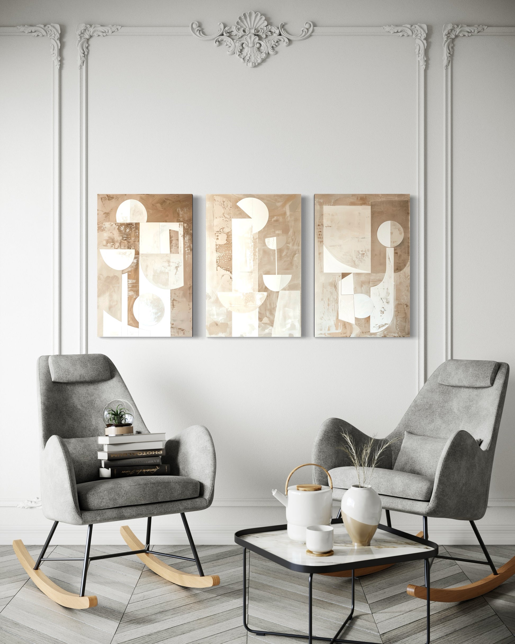 Vanilla Visions Set of 3 Wall Art - Blanq Canvas
