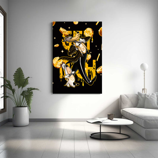 Walking Money Canvas 