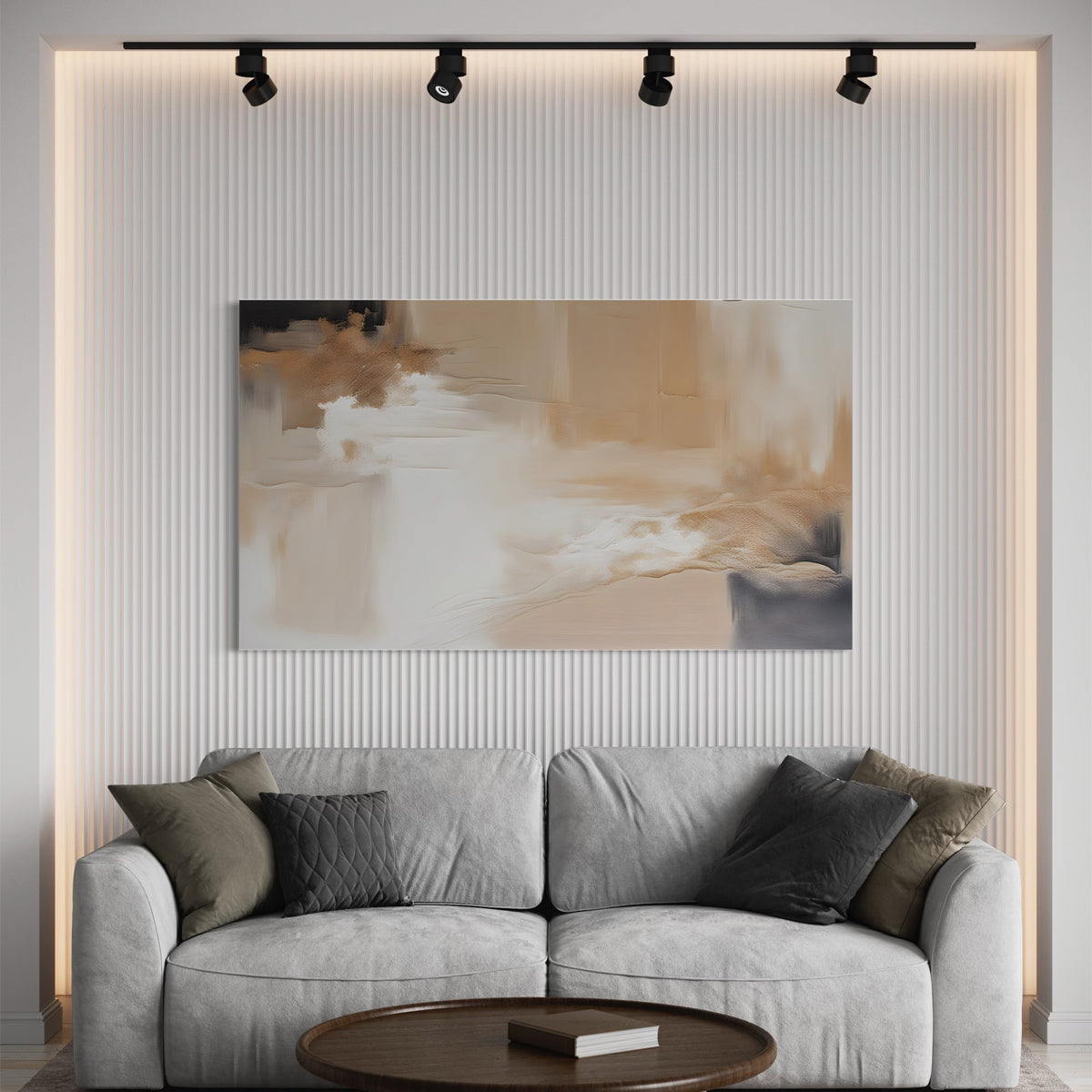 Whispers Sands Abstract Canvas 