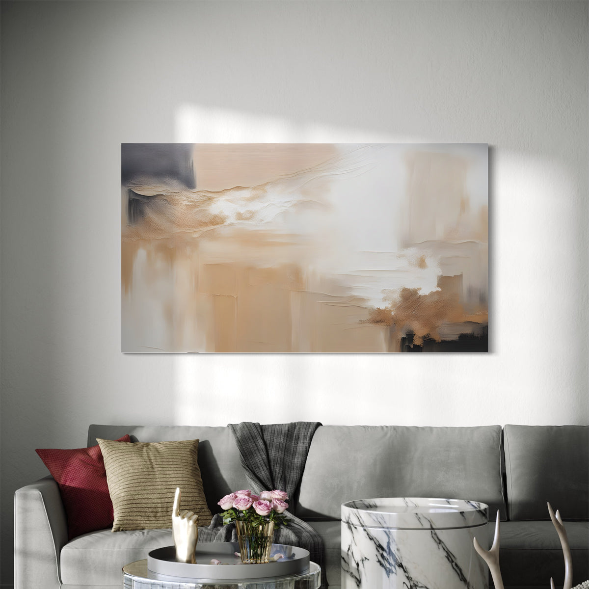 Whispers Sands Abstract Canvas 